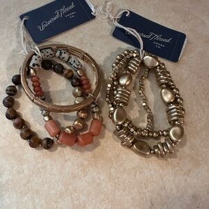 Universal Thread Gold and Earth Tone Bracelet Collection